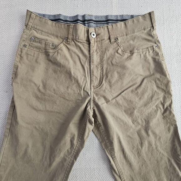 Member's Mark Mason Chino Men's W34xL32 Green Stretch Style M721480 5 Pocket - Picture 5 of 16